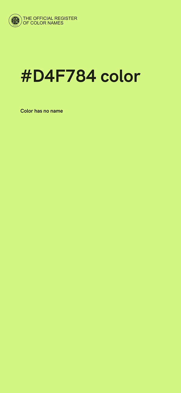 #D4F784 color image