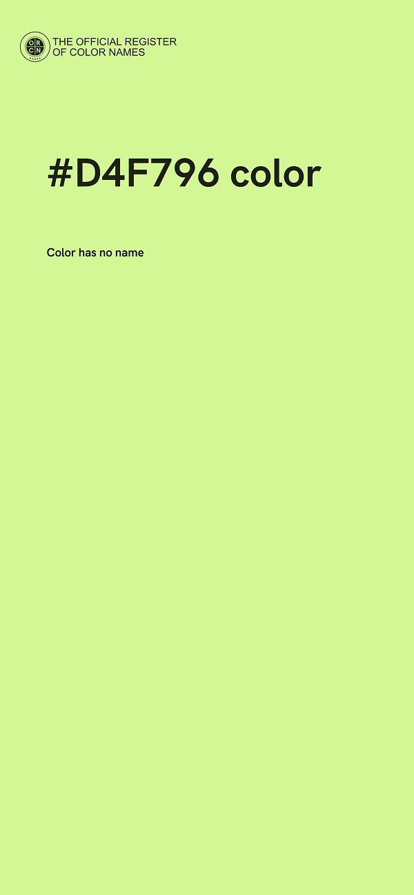 #D4F796 color image