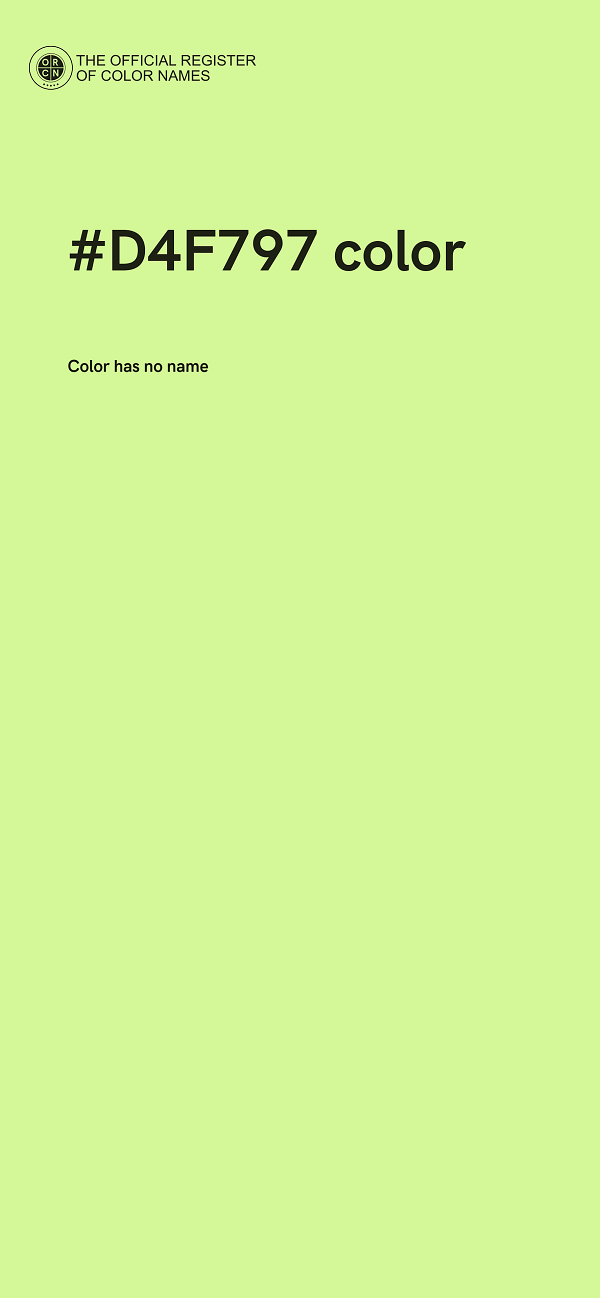 #D4F797 color image
