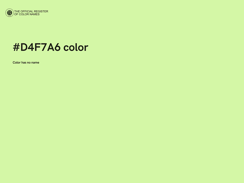 #D4F7A6 color image