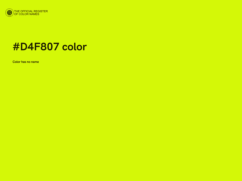 #D4F807 color image