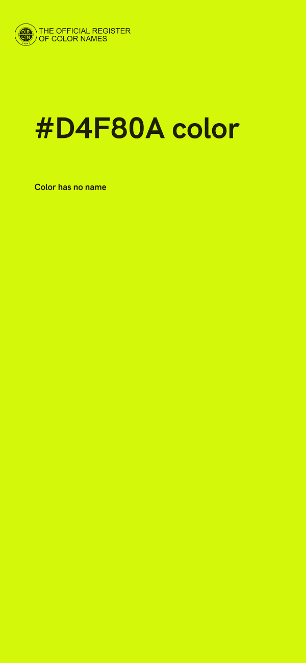 #D4F80A color image