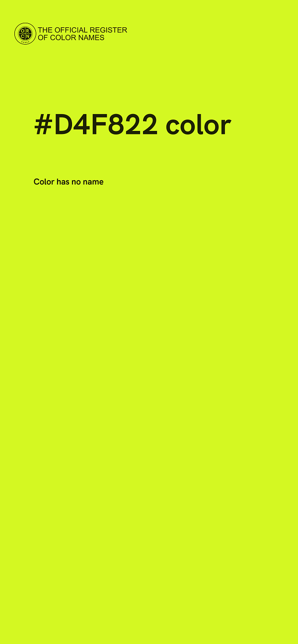 #D4F822 color image