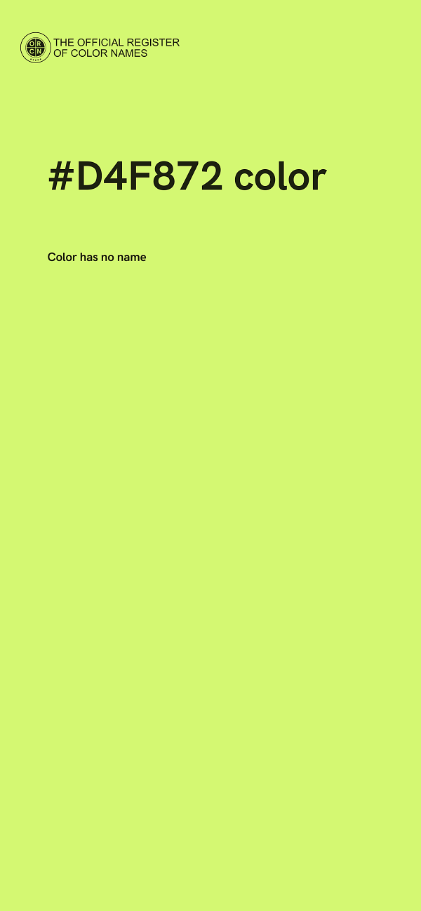 #D4F872 color image