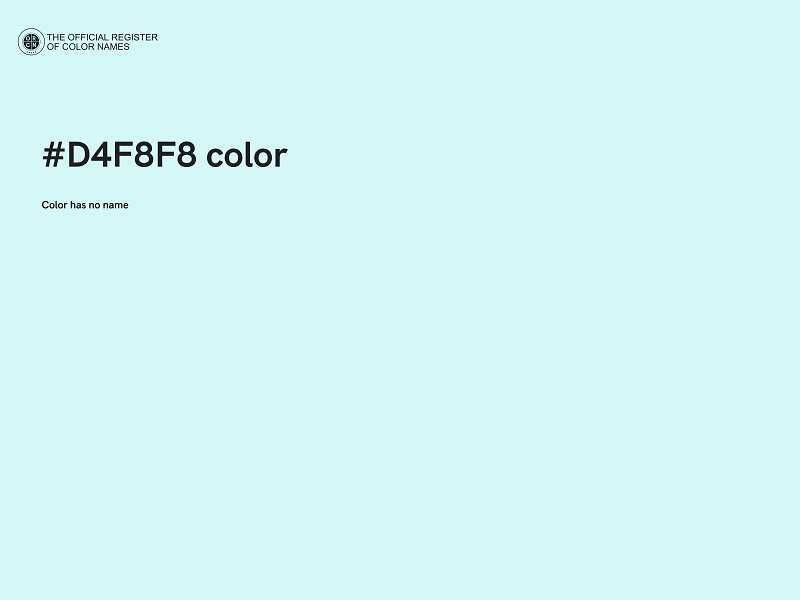 #D4F8F8 color image