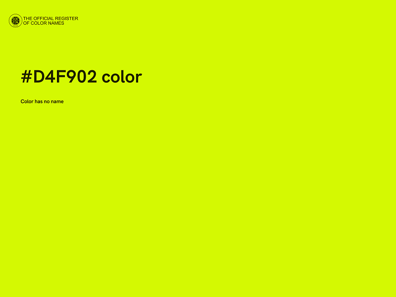 #D4F902 color image