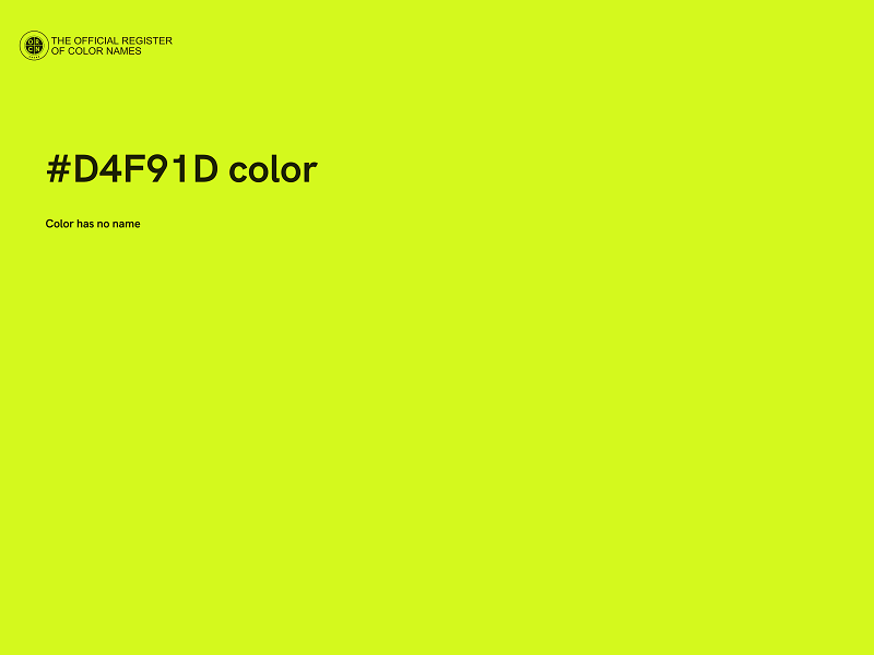 #D4F91D color image