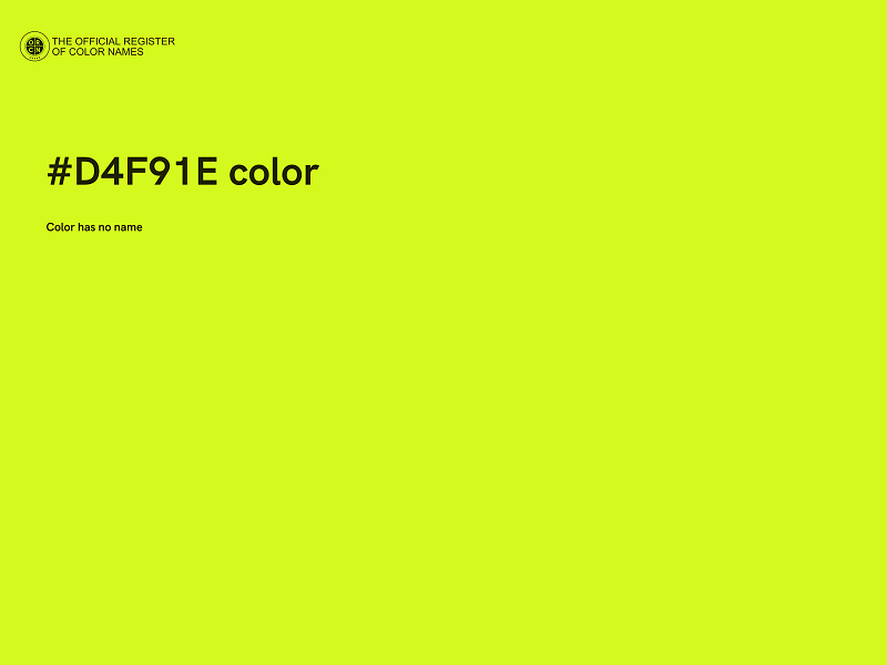 #D4F91E color image