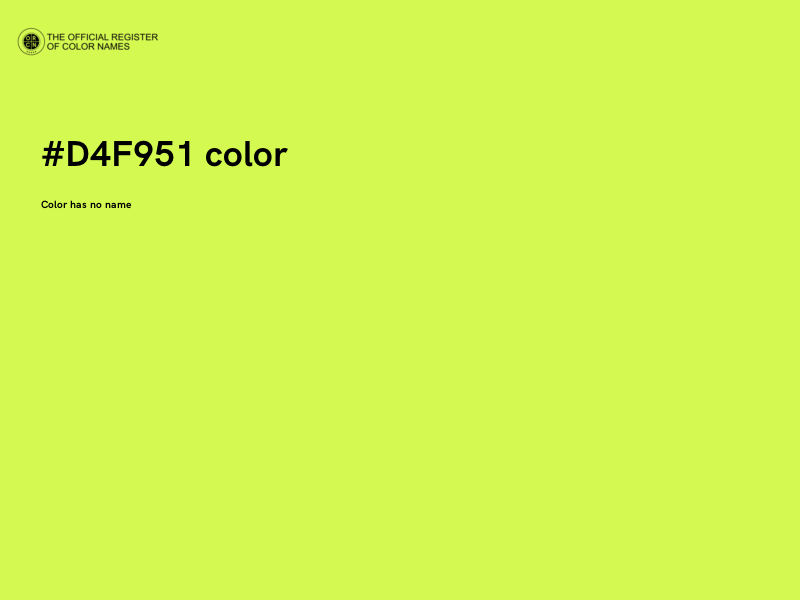 #D4F951 color image