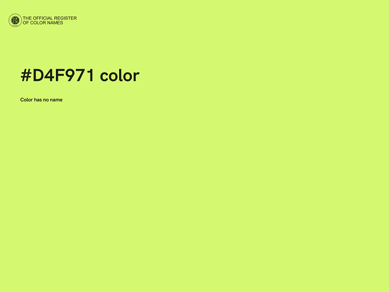 #D4F971 color image