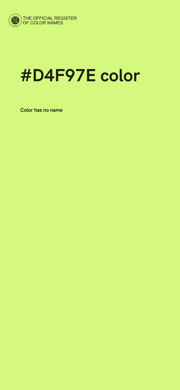 #D4F97E color image