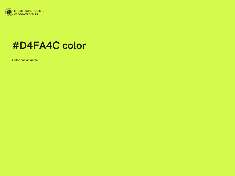 #D4FA4C color image