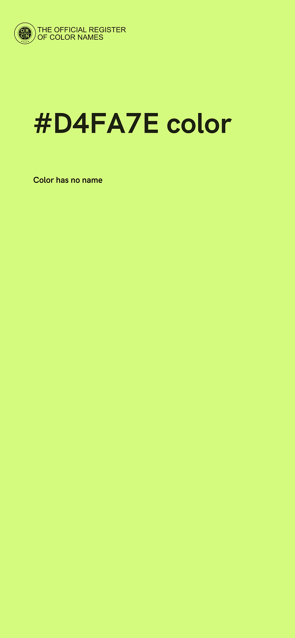 #D4FA7E color image