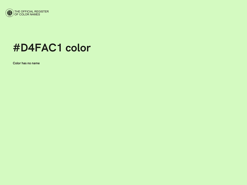 #D4FAC1 color image
