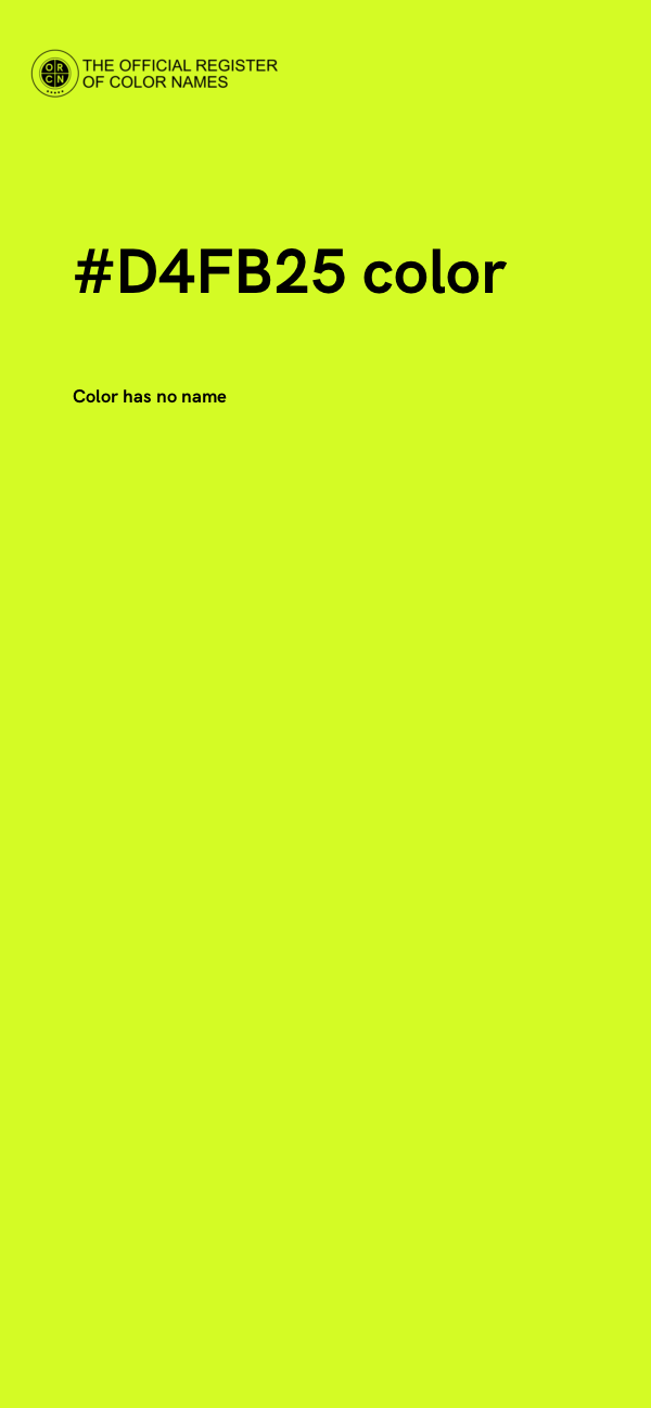 #D4FB25 color image