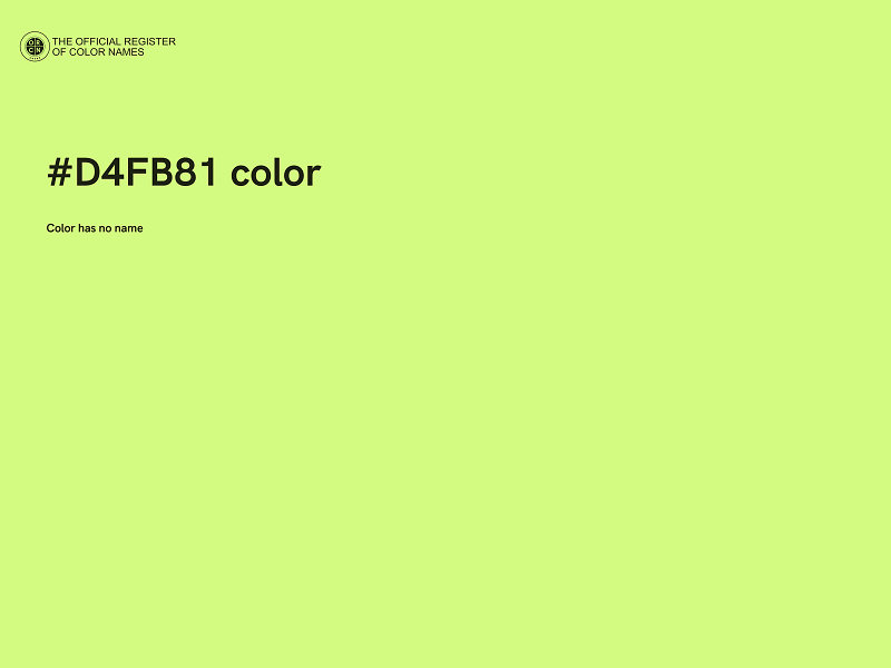 #D4FB81 color image