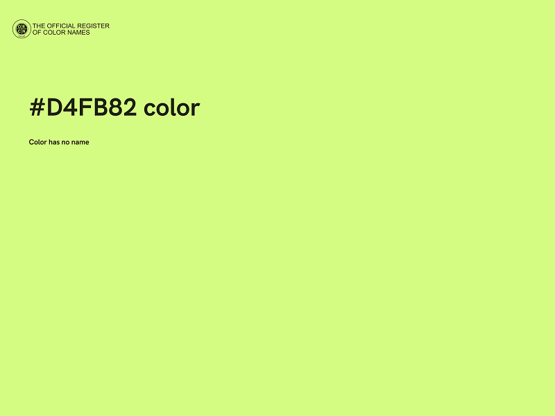 #D4FB82 color image