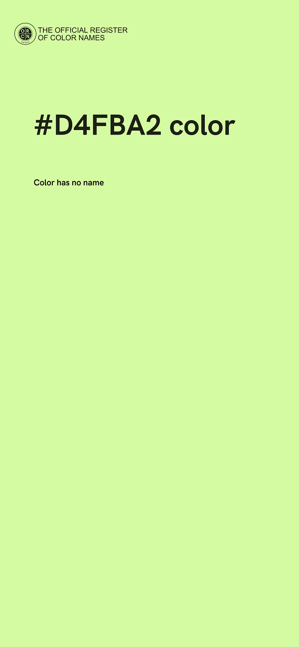 #D4FBA2 color image