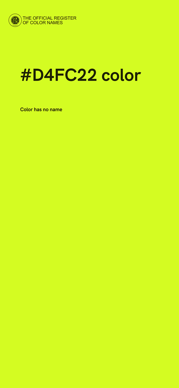 #D4FC22 color image