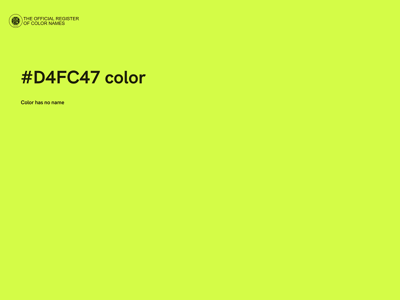 #D4FC47 color image