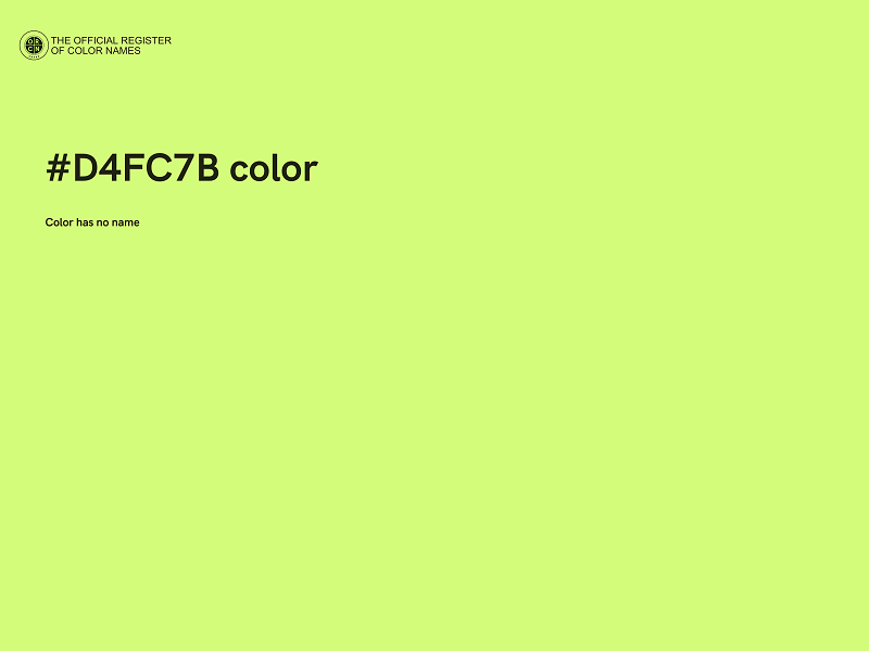 #D4FC7B color image