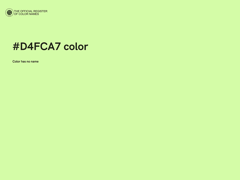 #D4FCA7 color image