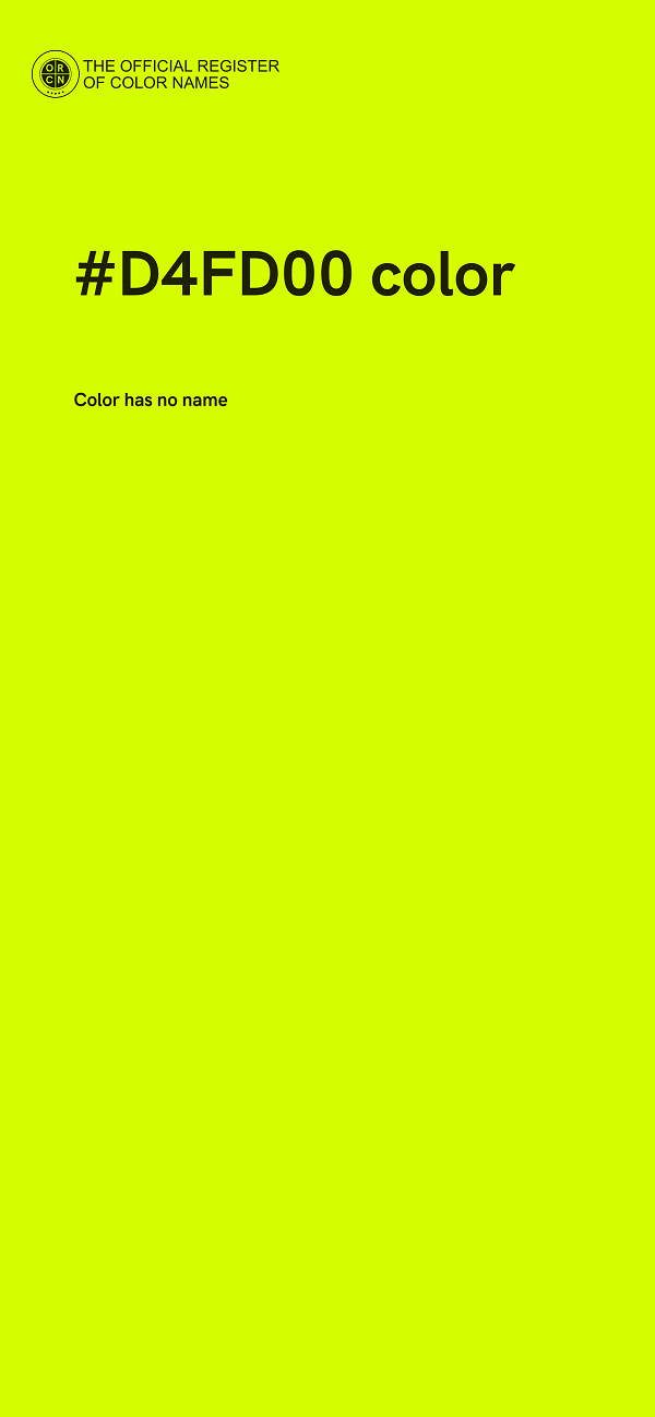 #D4FD00 color image
