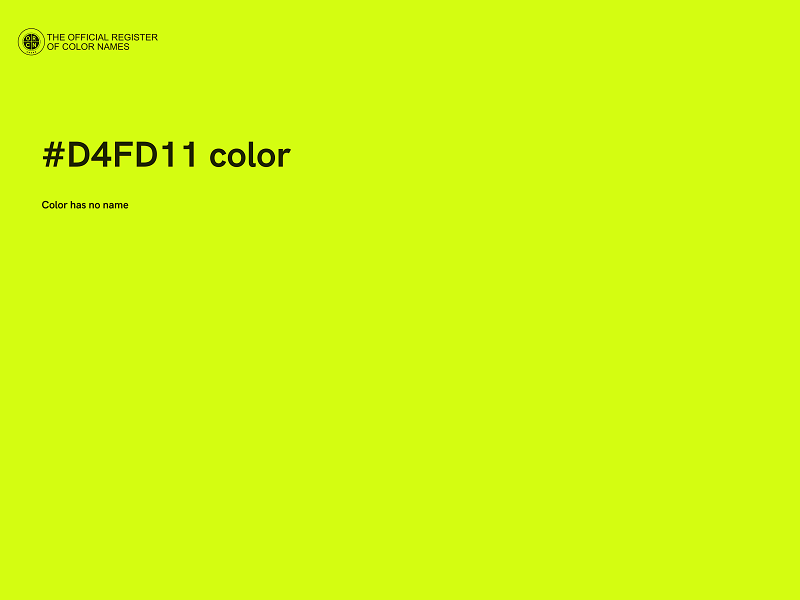 #D4FD11 color image