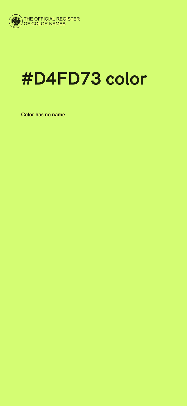 #D4FD73 color image