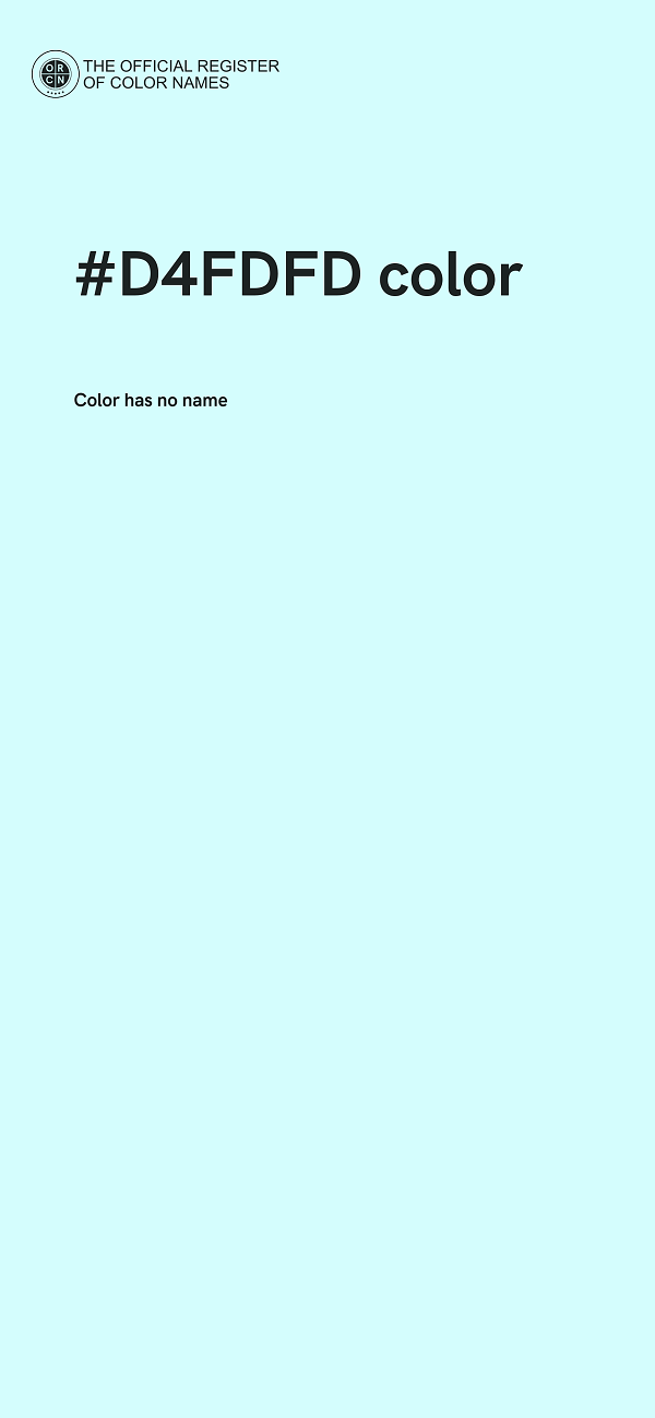 #D4FDFD color image