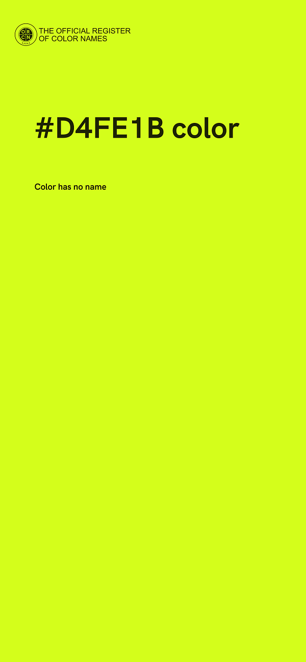 #D4FE1B color image