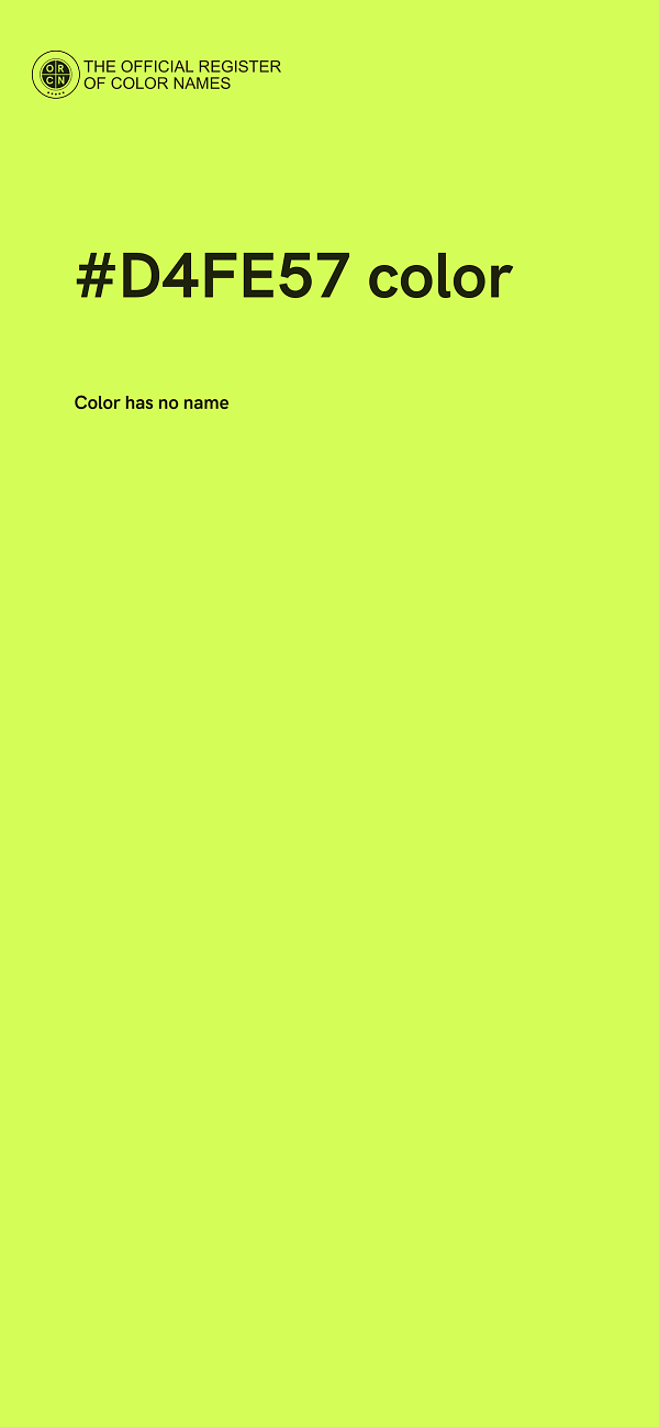 #D4FE57 color image