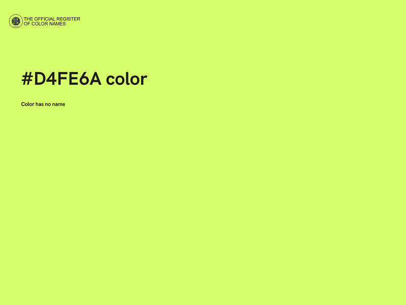 #D4FE6A color image