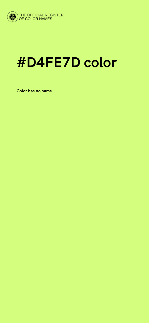 #D4FE7D color image