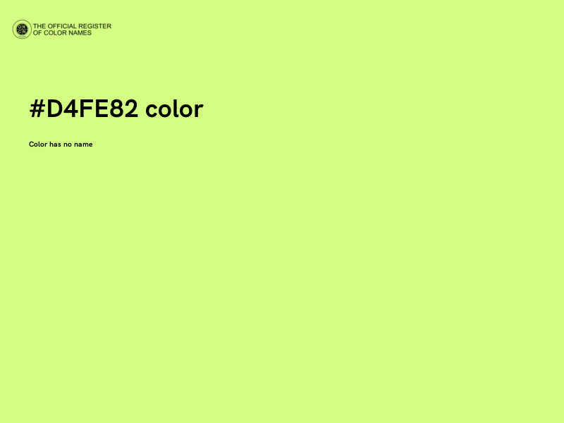 #D4FE82 color image