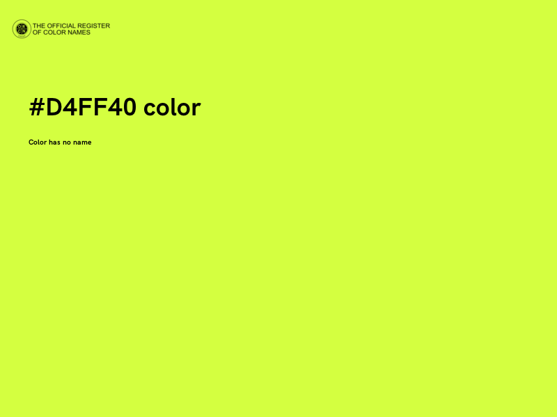 #D4FF40 color image