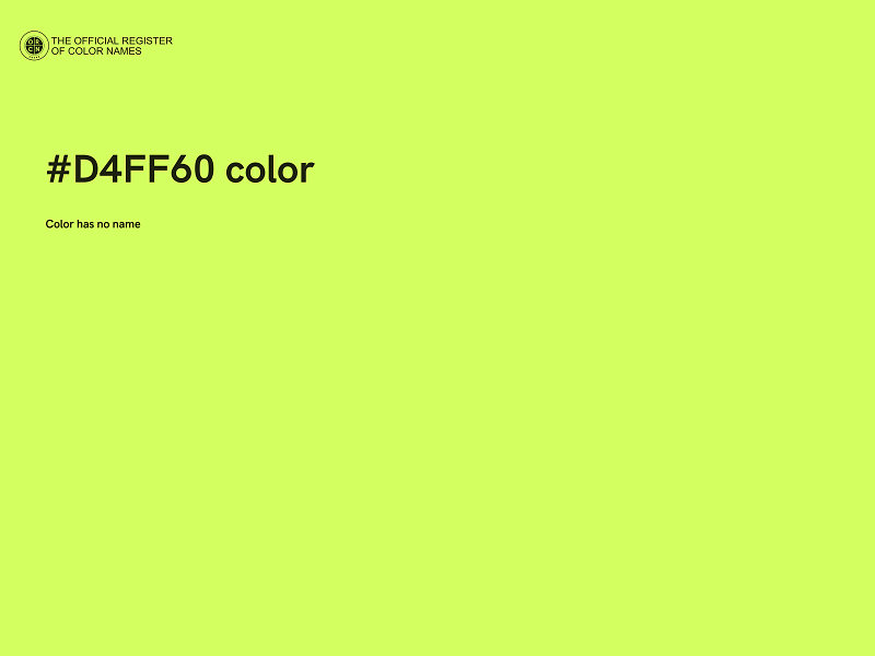 #D4FF60 color image