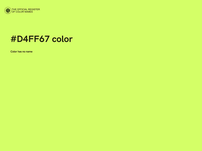 #D4FF67 color image