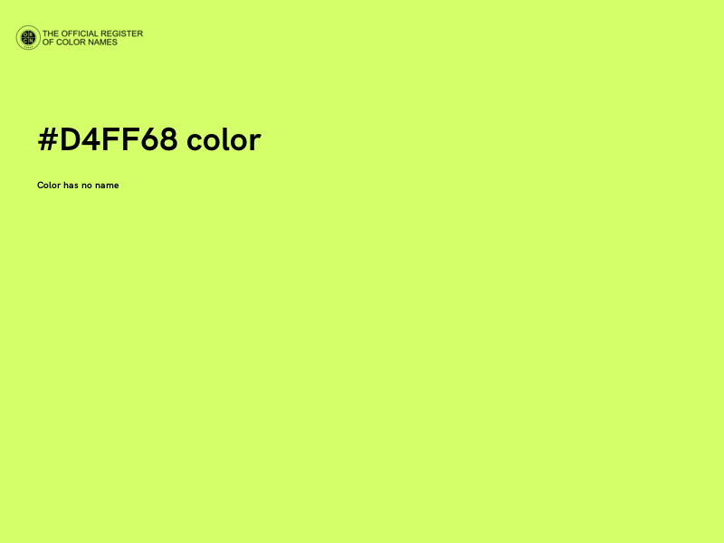#D4FF68 color image