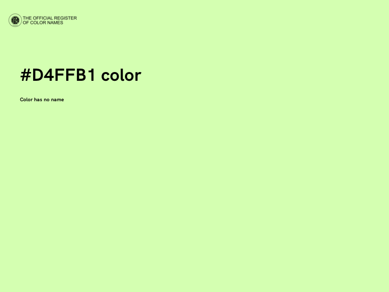 #D4FFB1 color image