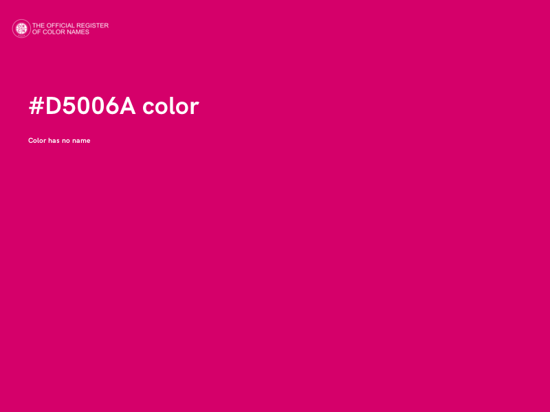 #D5006A color image