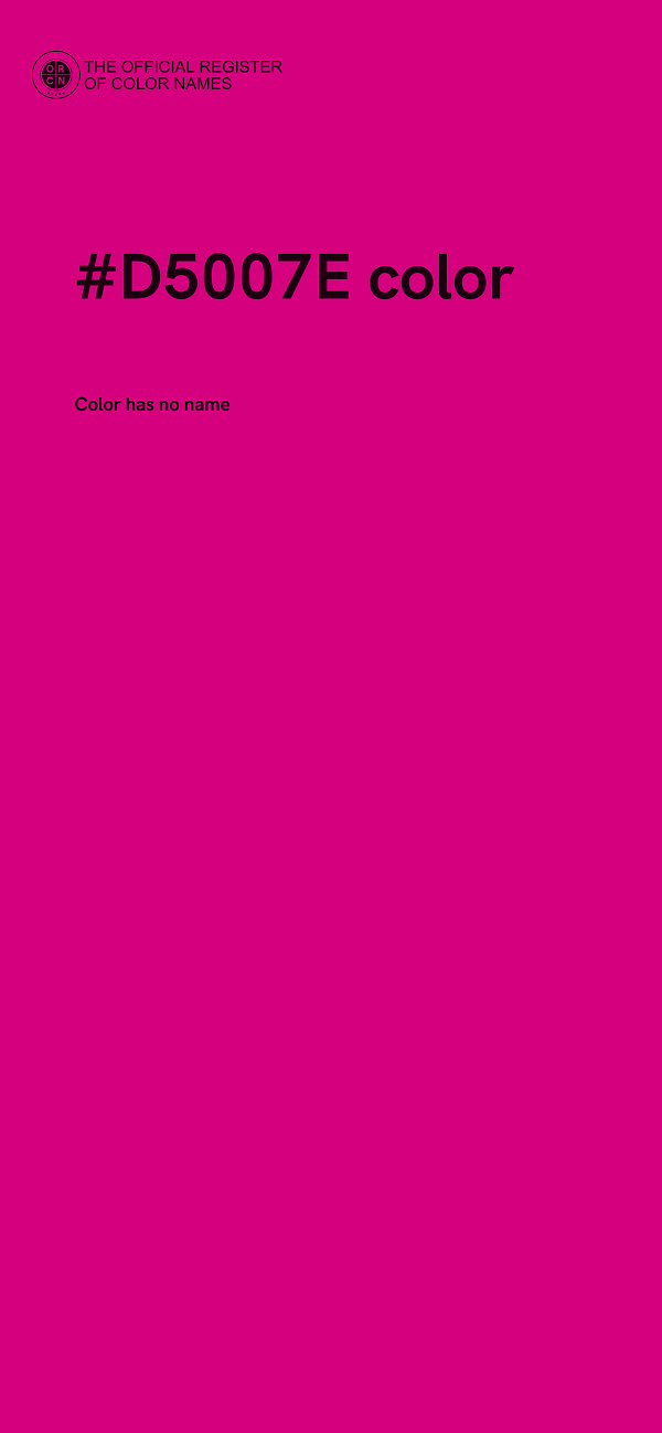 #D5007E color image