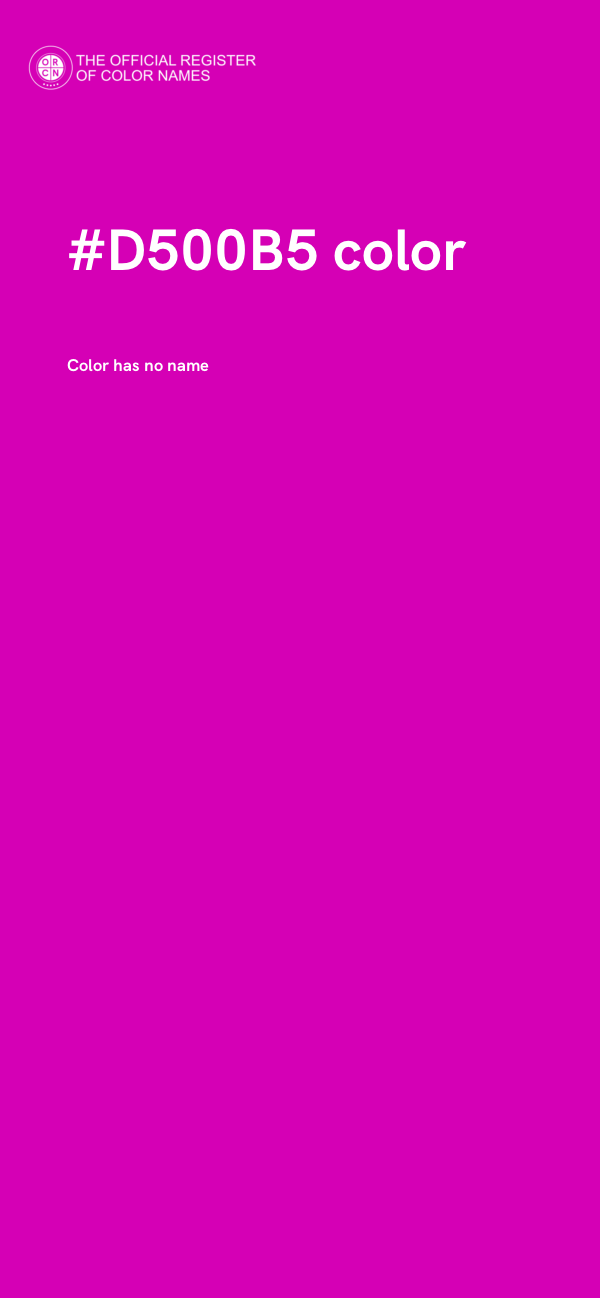 #D500B5 color image