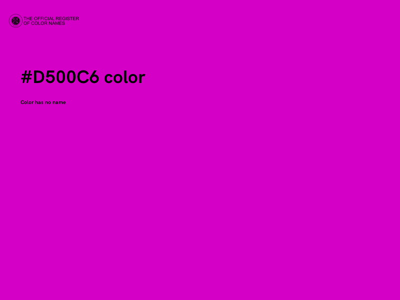 #D500C6 color image