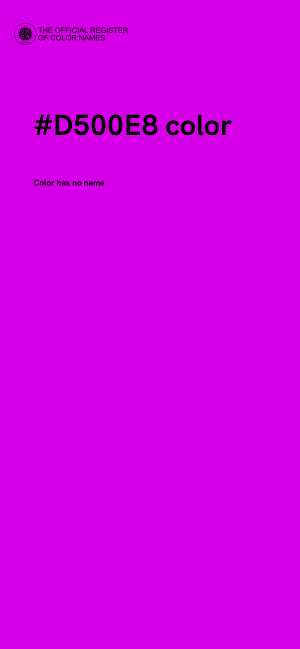 #D500E8 color image