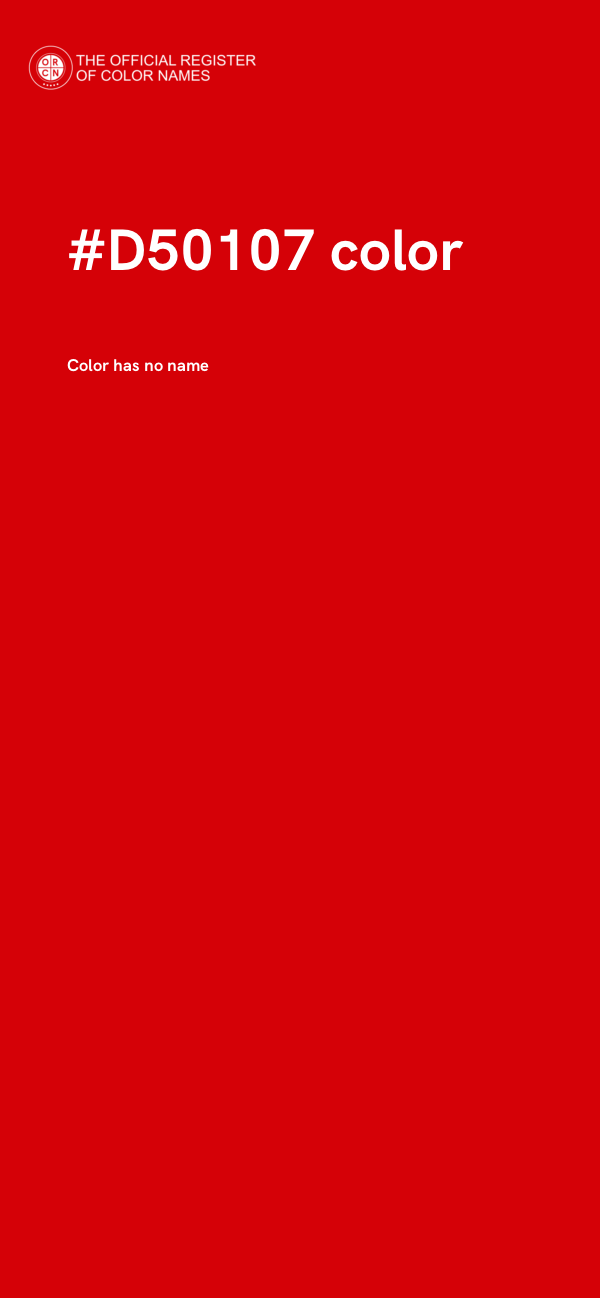 #D50107 color image