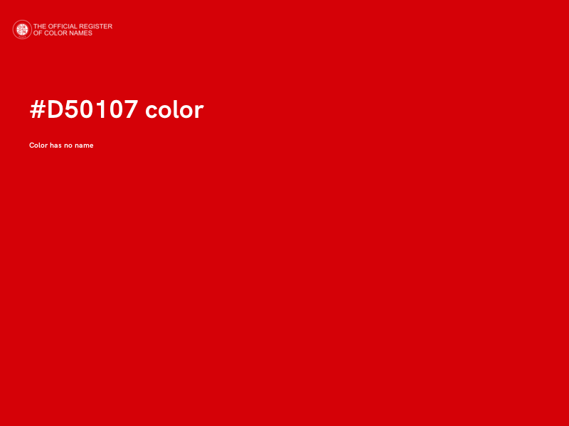 #D50107 color image
