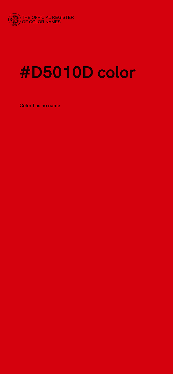 #D5010D color image