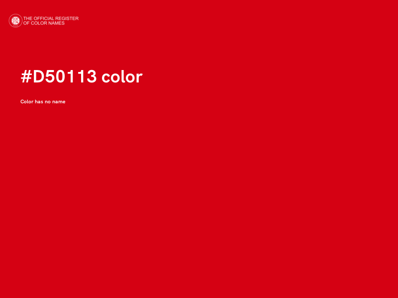 #D50113 color image