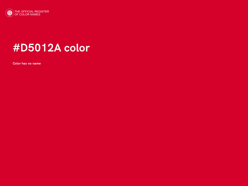 #D5012A color image